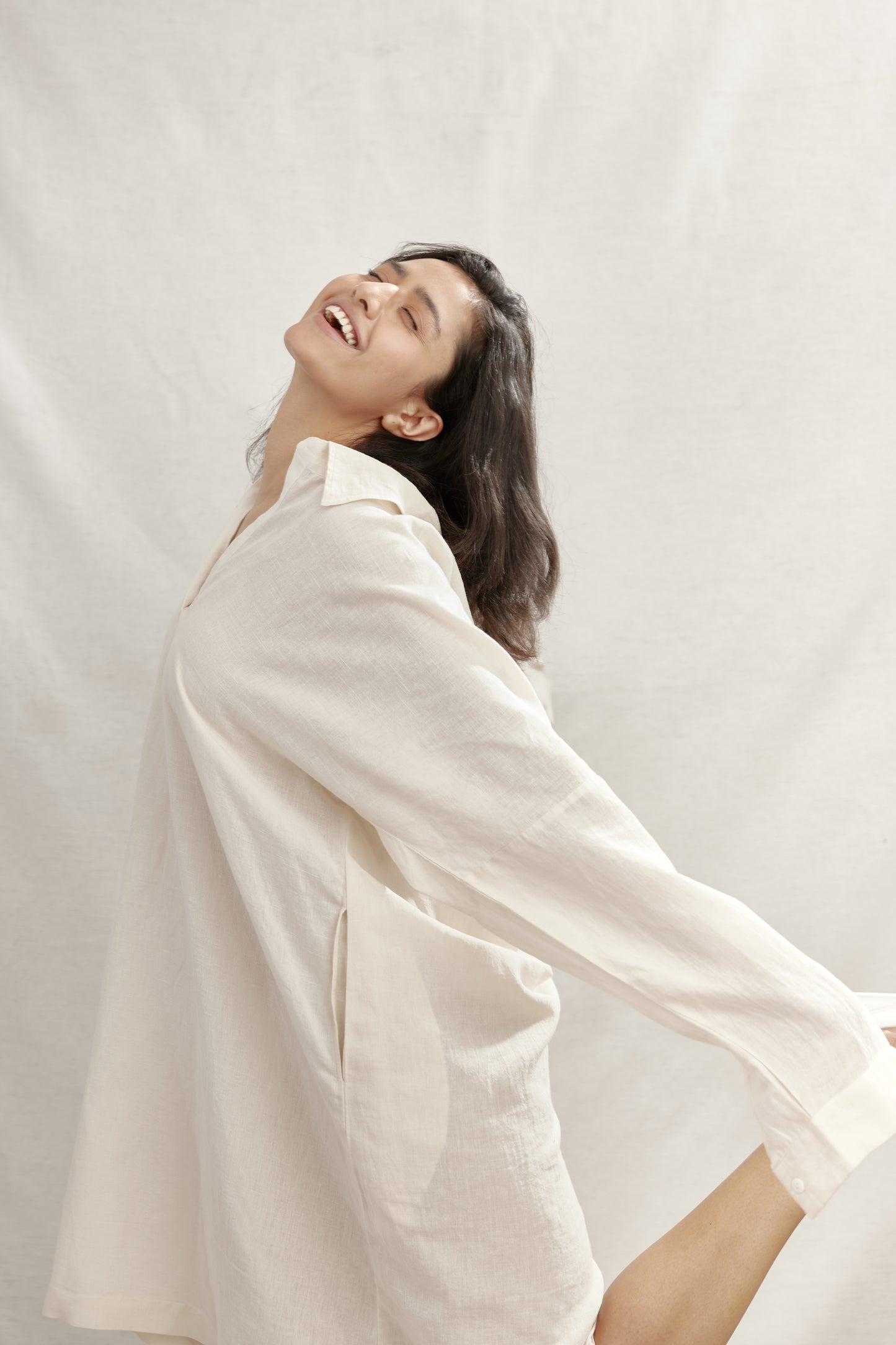 Kelly Shift Linen Dress