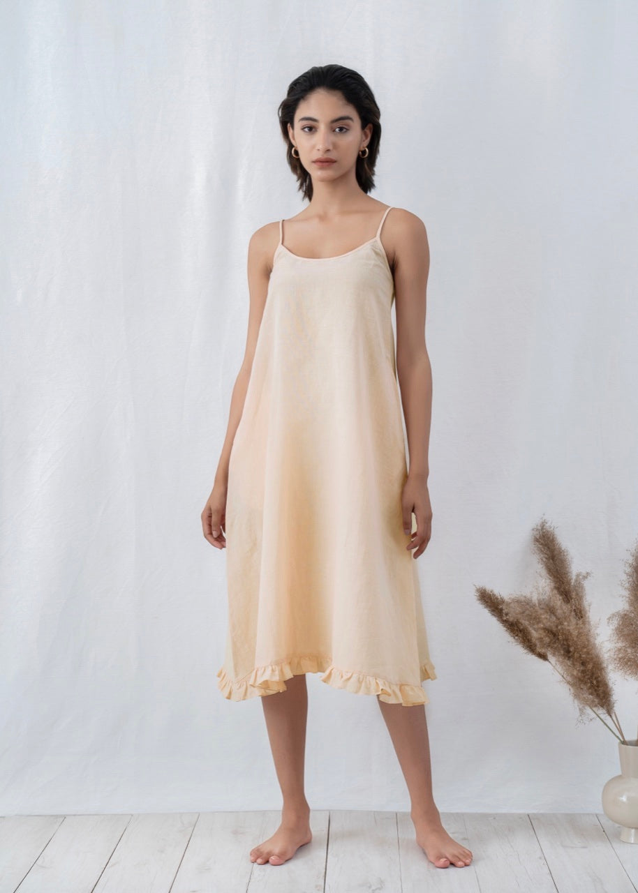 Ruffled Slip Dress