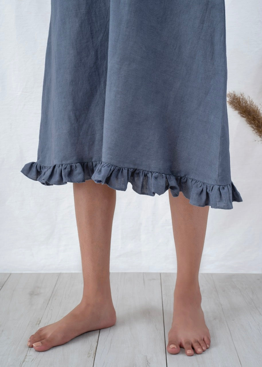 Ruffled Slip Dress