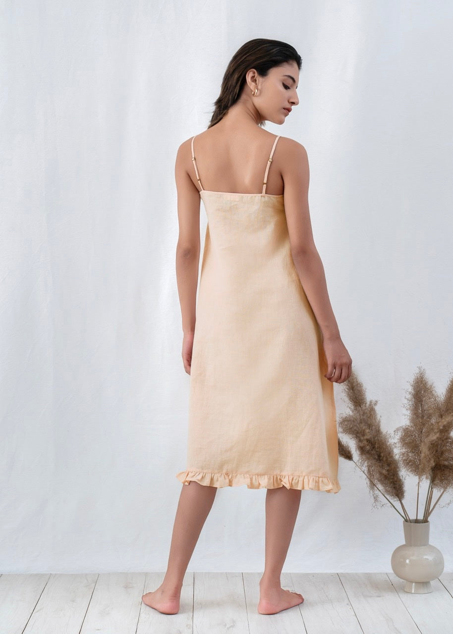 Ruffled Slip Dress
