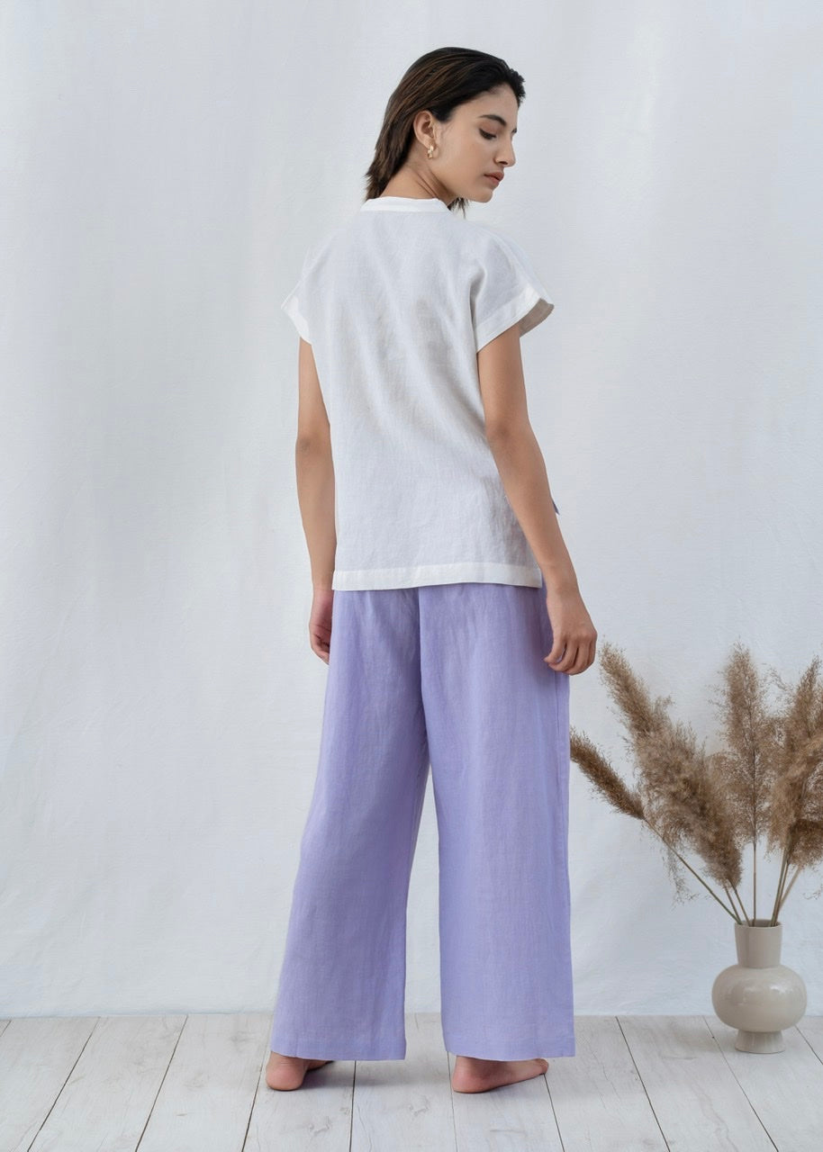 Wide Linen Pyjama Pants
