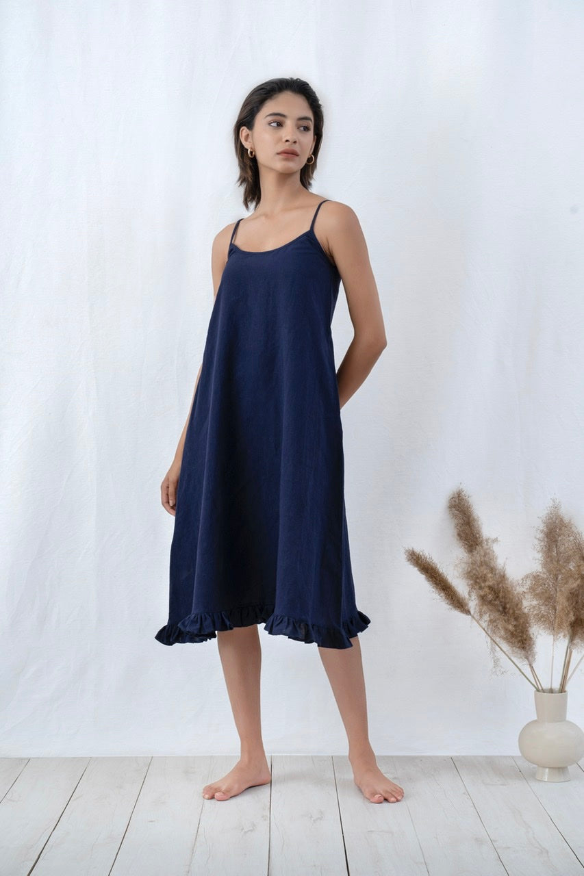 Ruffled Slip Dress
