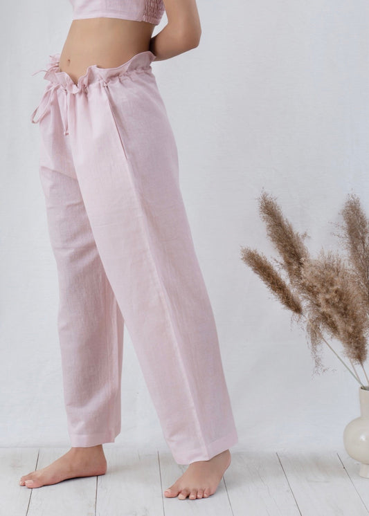 Paperbag Linen Pyjama Pants