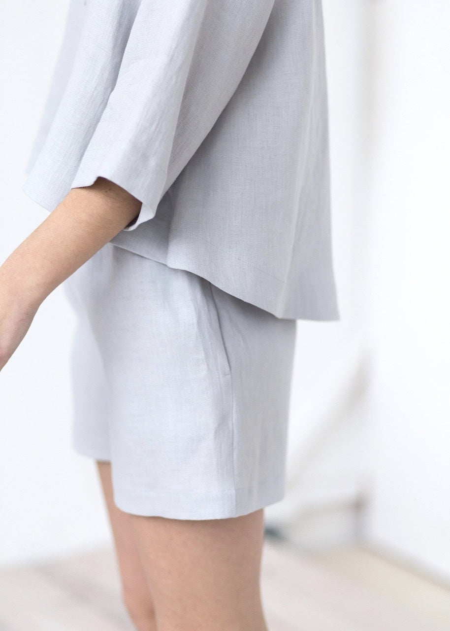 Linen Flared Top