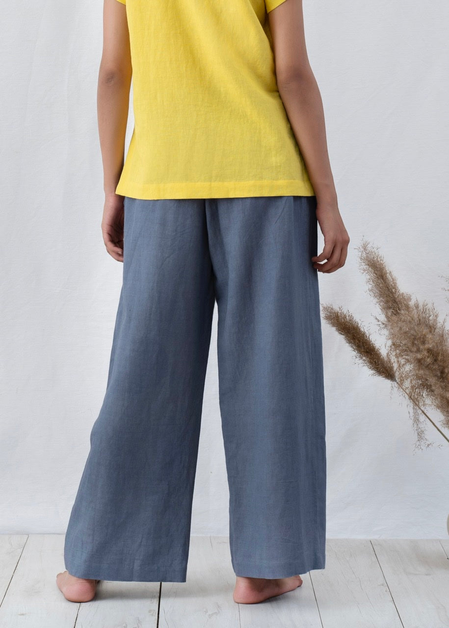 Wide Linen Pyjama Pants