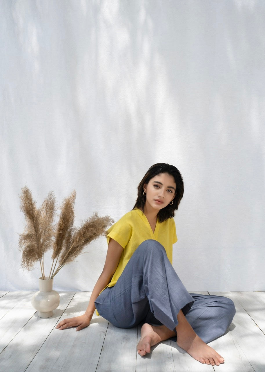 Wide Linen Pyjama Pants