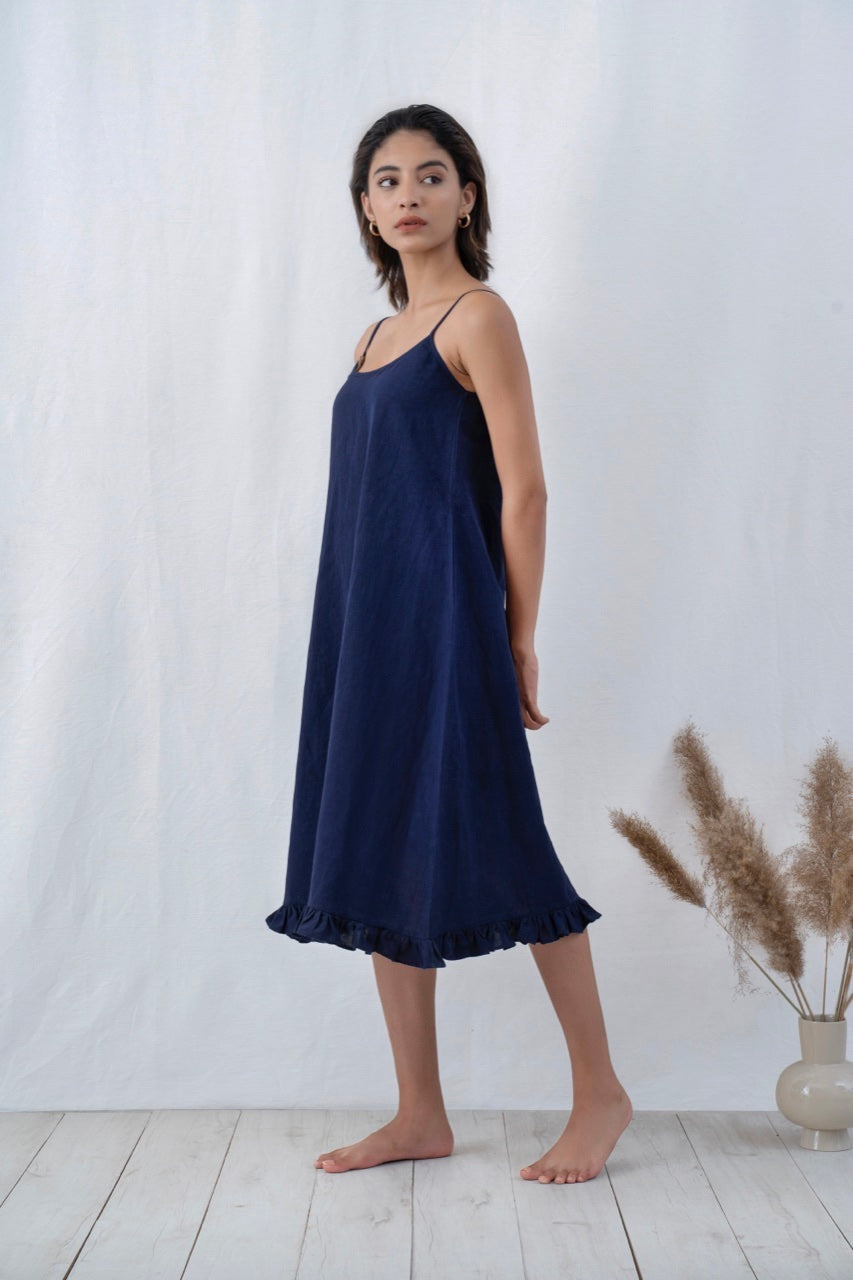 Ruffled Slip Dress