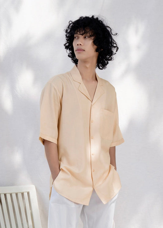 TENCEL™ Notched Collar Lounge Shirt