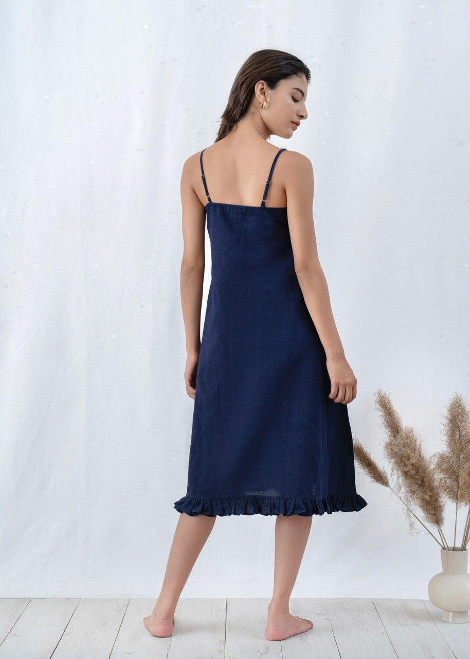 Ruffled Slip Dress