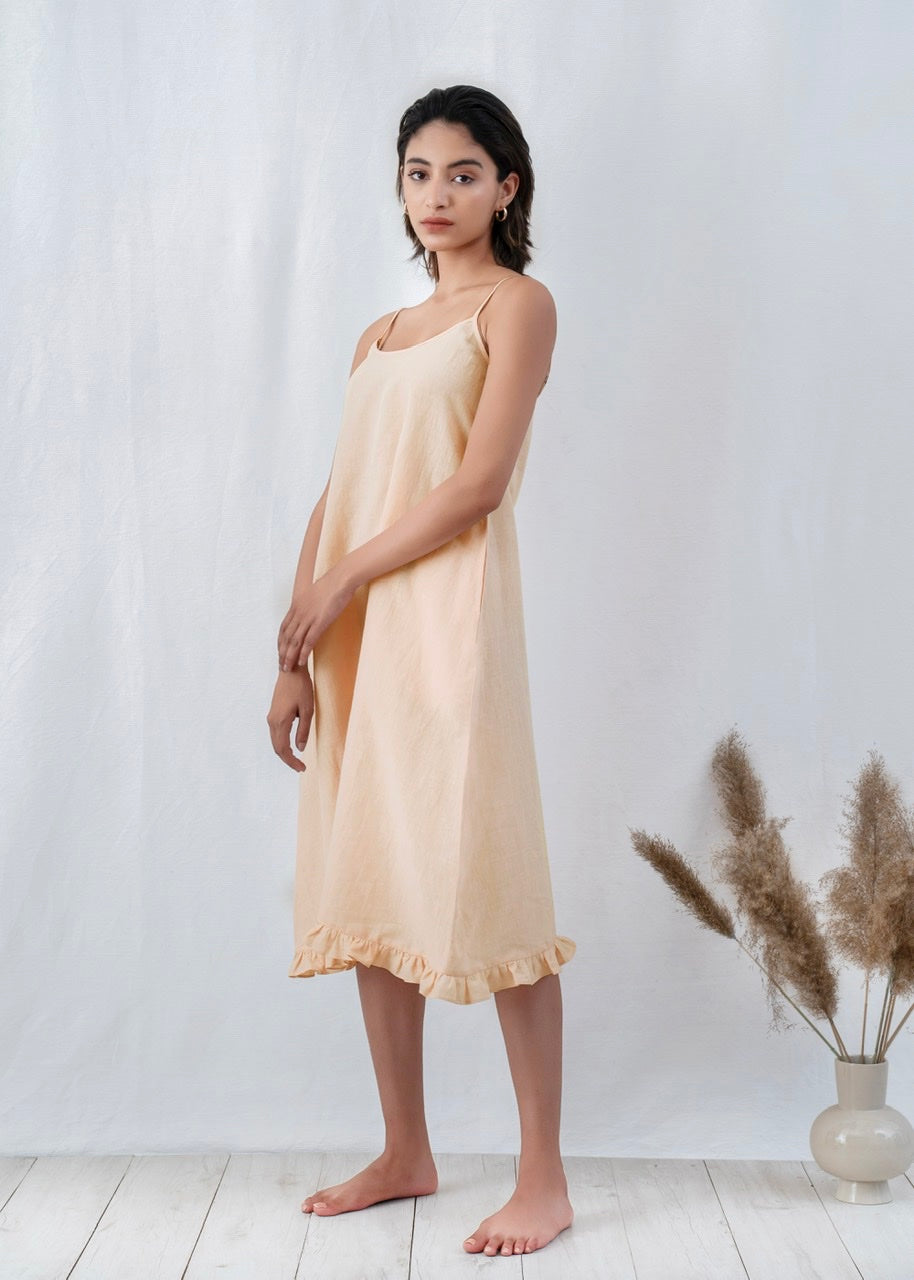 Ruffled Slip Dress