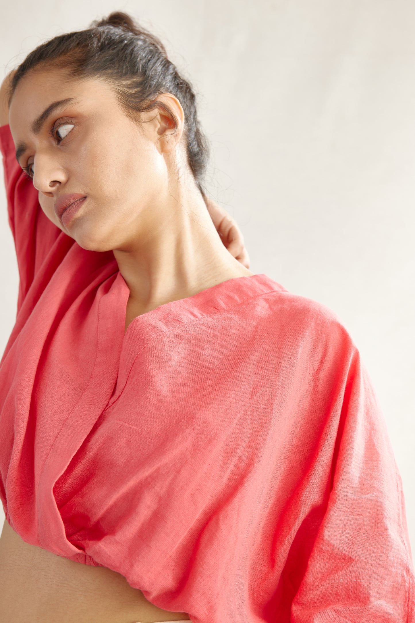Resort Wrap Linen Top