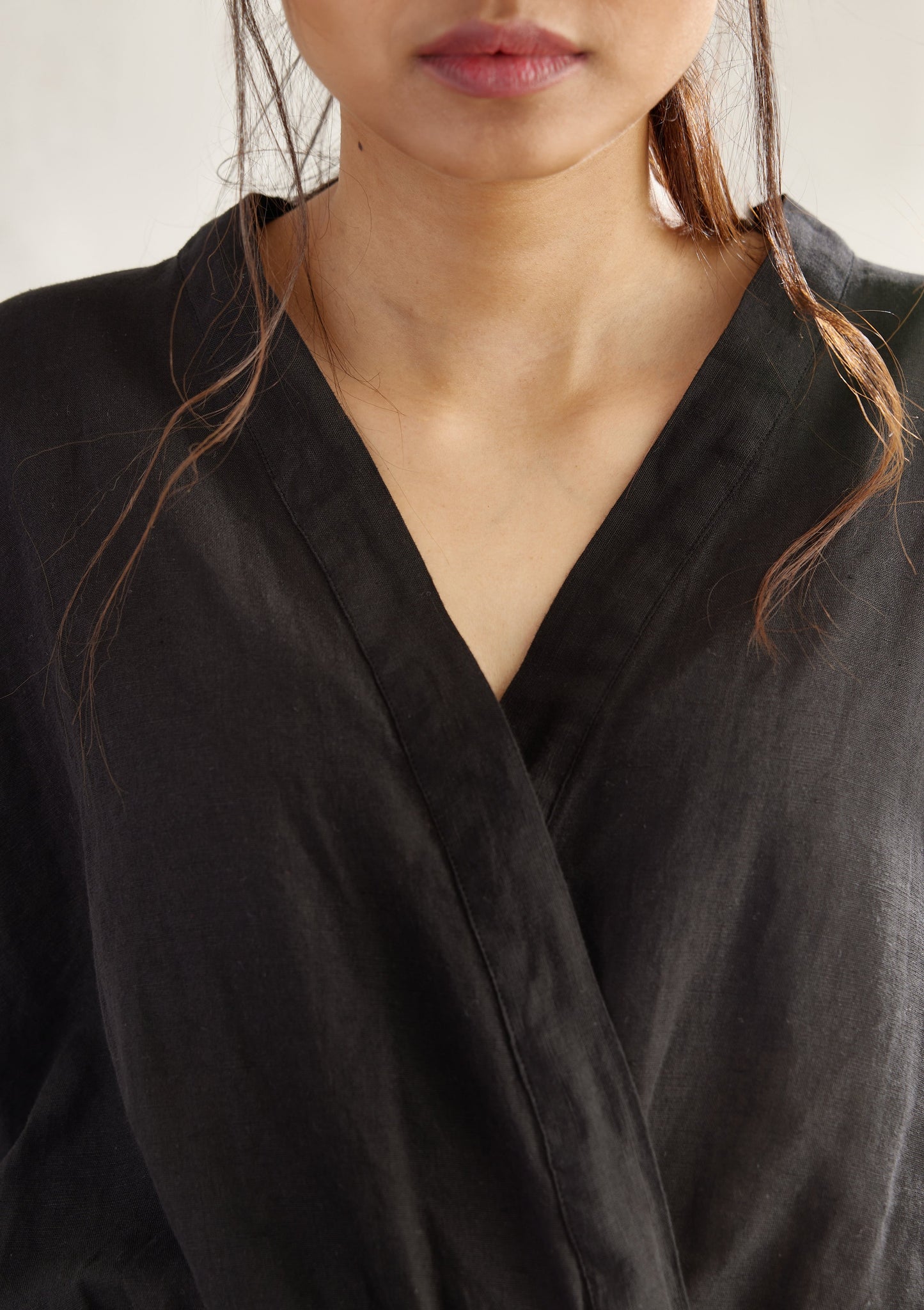 Resort Wrap Linen Top
