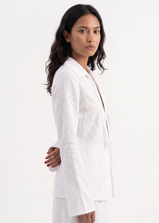 The Haven Tie-Front Jacket Top