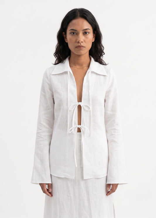 The Haven Tie-Front Jacket Top