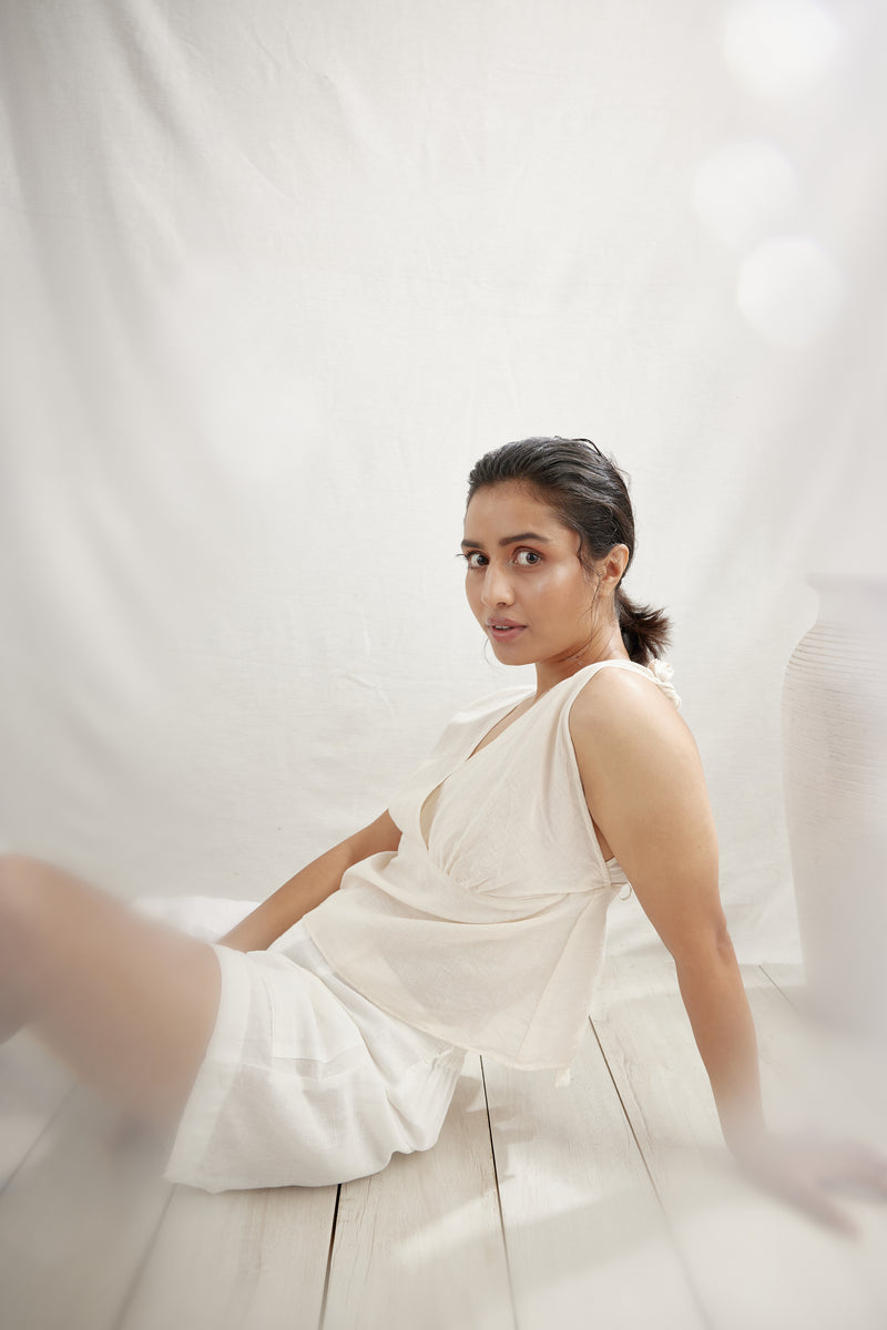 Shell Linen Top