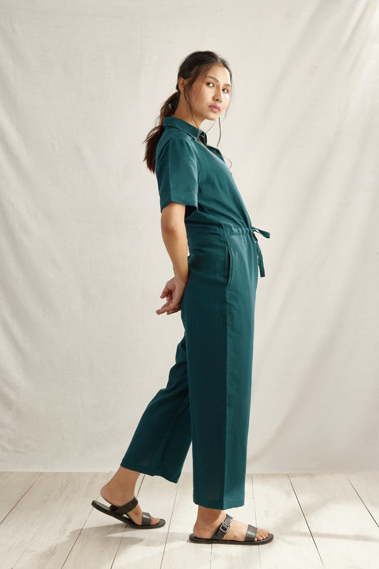 Bodycon Linen Jumpsuit for Women by Jamies, view 3