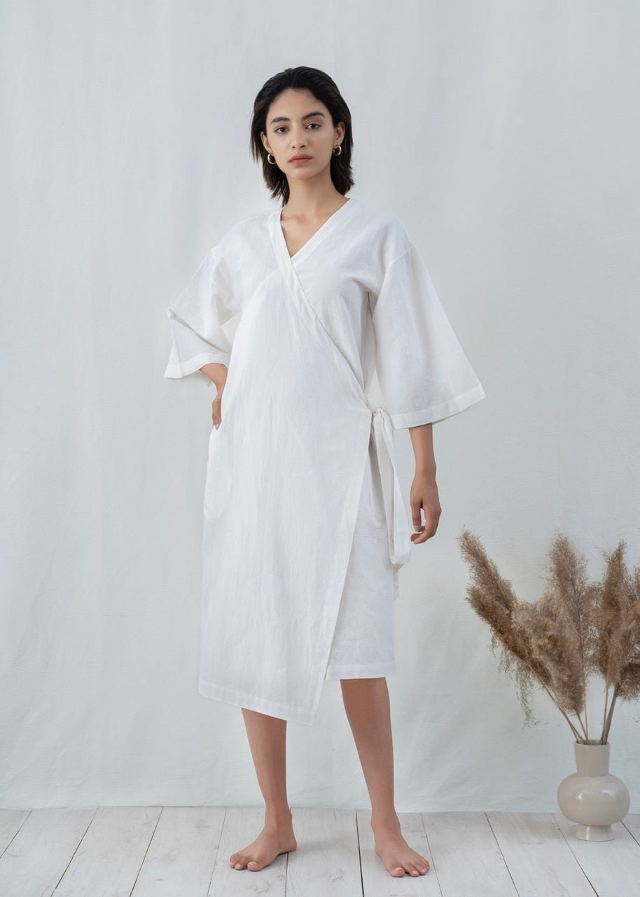 Kimono Style Wrap Dress