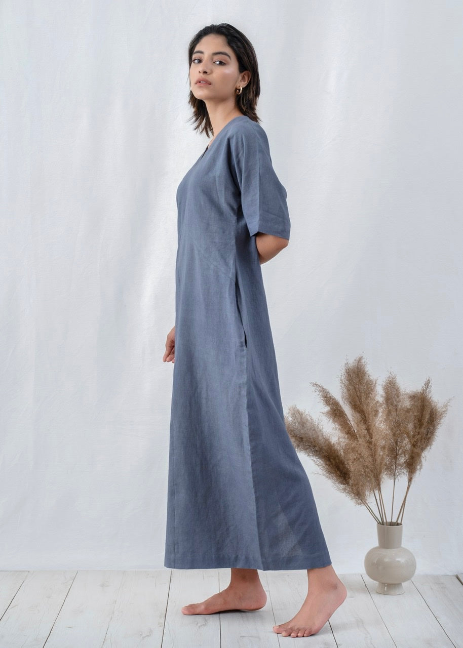 Linen Maxi Dress