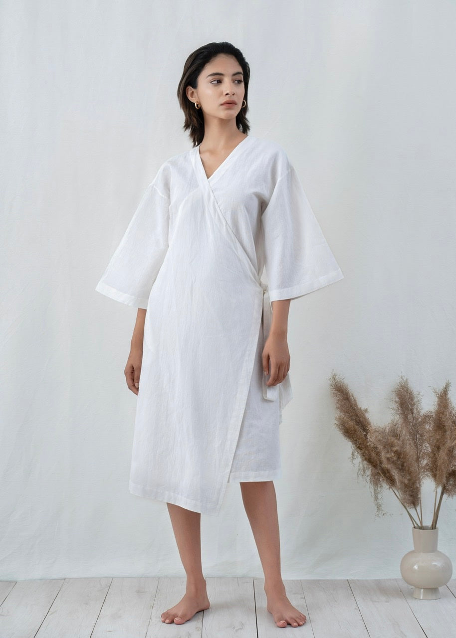 Kimono Style Wrap Dress