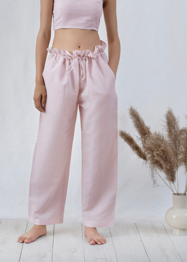 Paperbag Linen Pyjama Pants