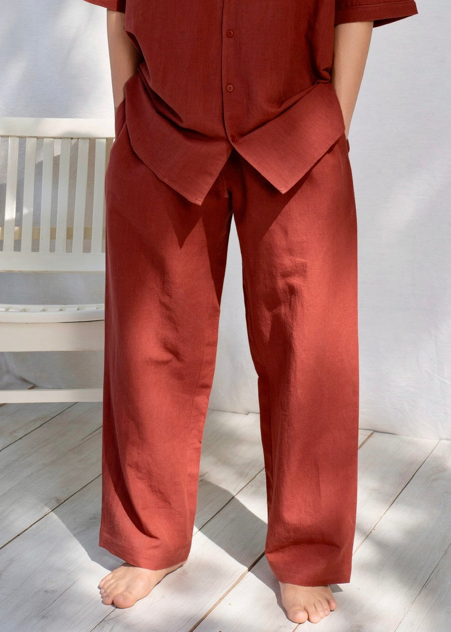 Wide Linen or TENCEL™ Pyjama Pants for Men