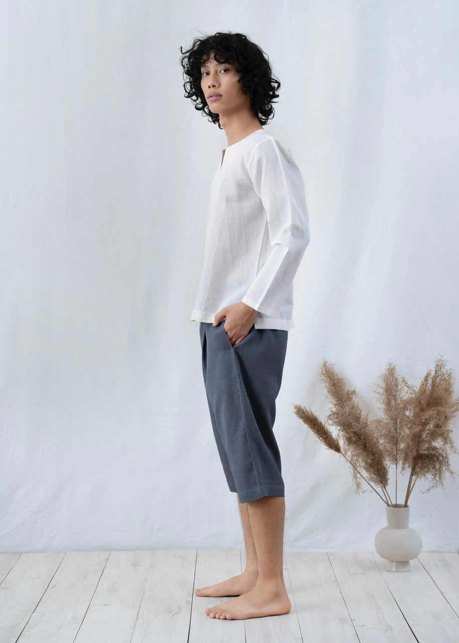 TENCEL™ Grey Bermuda Shorts