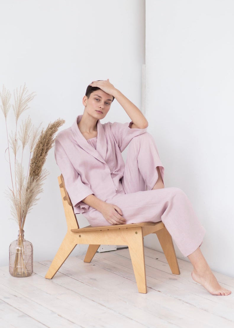 Linen Wrap Jacket for Women